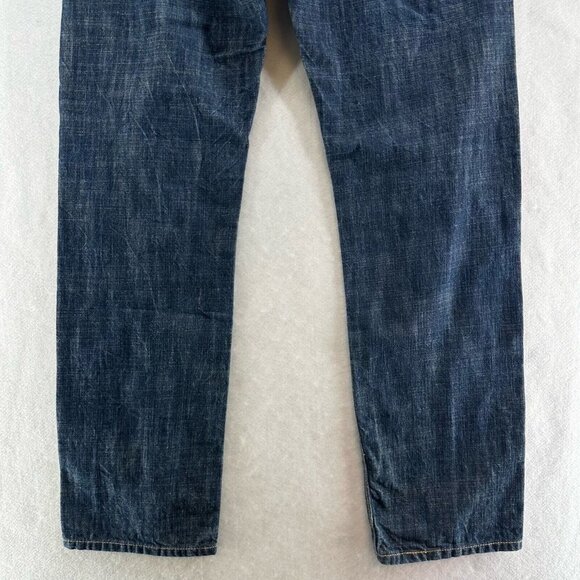 LEVI'S Red Collection Jeans Mens 31 x 30 Skinny Dark Washed Denim Cotton Blue - Picture 6 of 12